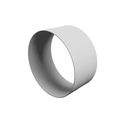 Tube adapter STL 3D file ⌀ 153–152 mm (Length: 75 mm)