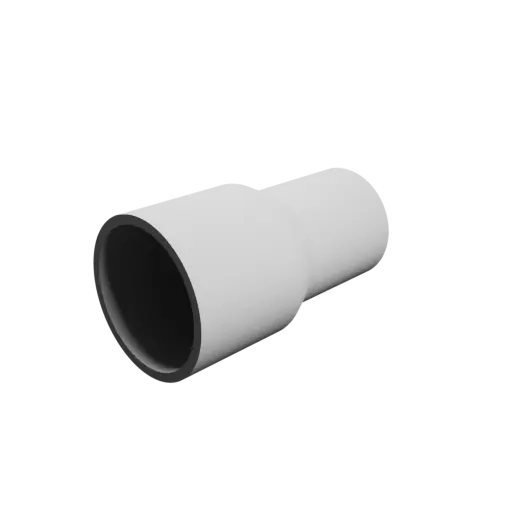Tube adapter STL file ⌀ 50–40 mm (Length: 90 mm)