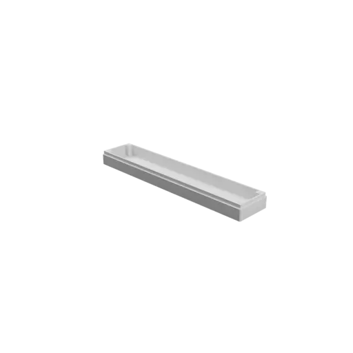 Enclosure with screw-mounted lid STL 3D file: 250×50×25 mm