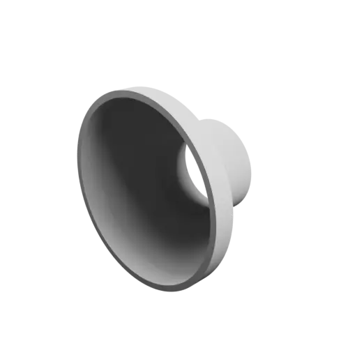 Tubing adapter STL 3D file ⌀ 90–46 mm (Length: 50 mm)