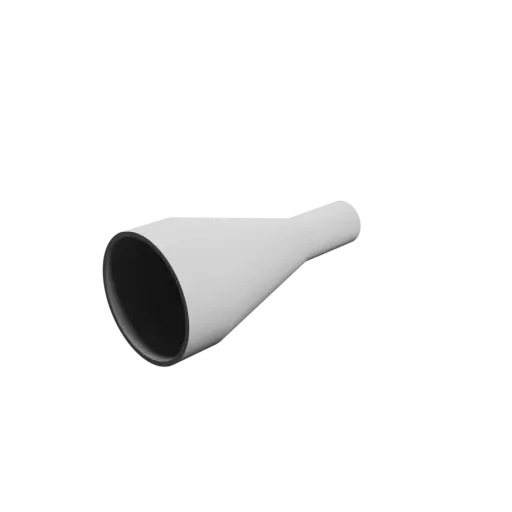 Tube adapter STL 3D file ⌀ 76–30 mm (Length: 170 mm)
