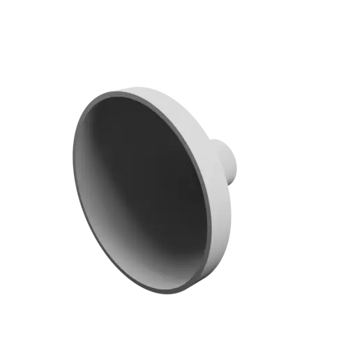 Tubing adapter STL file ⌀ 80–22 mm (Length: 49 mm)