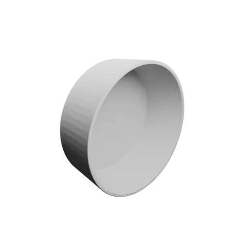Bowl STL file, inner: base Ø100 mm, top Ø110 mm, height 40 mm - wall thickness 3 mm