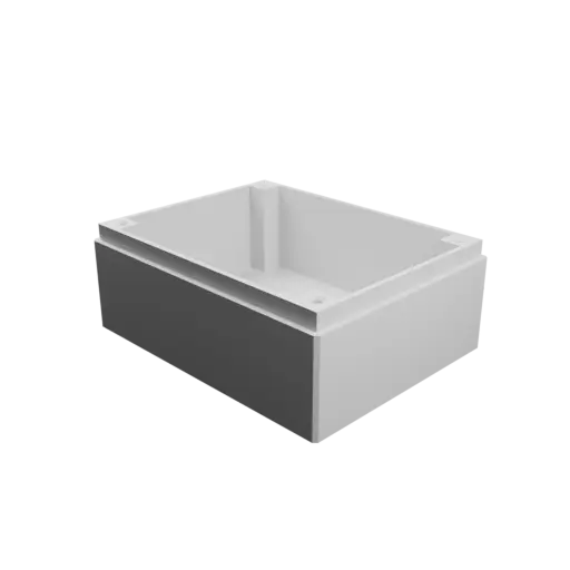 Enclosure with screw-mounted lid STL file: 90×70×45 mm