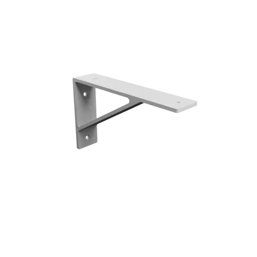 L-bracket 200×120 mm STL 3D file, thickness 5 mm, hole diameter 6 mm