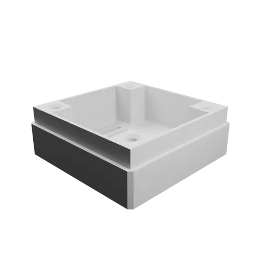 fichier 3D STL Boîtier avec couvercle vissé : 42×42×20 mm (avec aération sous le boîtier)
