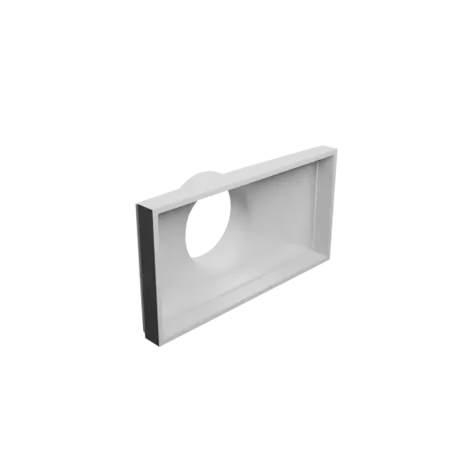 fichier STL Adaptateur de tube rond ⌀100 mm vers rectangulaire 240×120 mm, épaisseur 5 mm