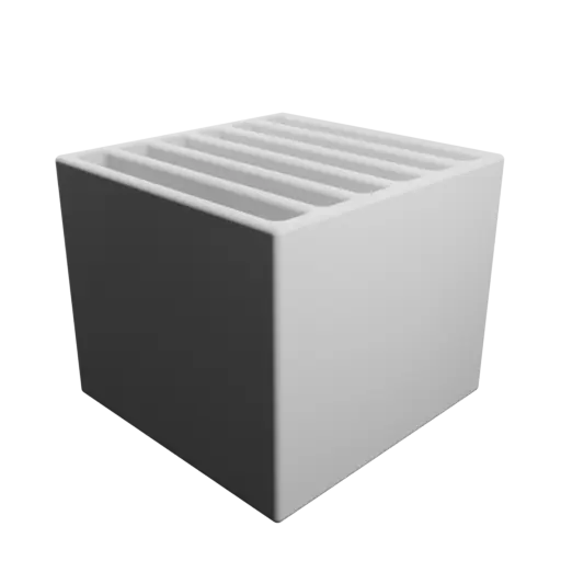 fichier STL Boîte multi-compartiments : 6 compartiments de 39×5×35 mm