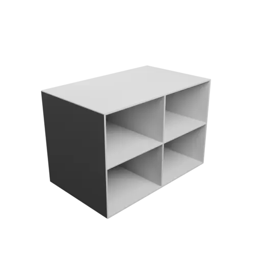 fichier STL Casier de rangement 4 tiroirs 120×80×150 mm, épaisseur: 3 mm