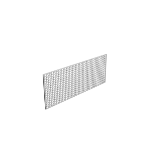 Honeycomb grille STL 3D file, 200x80mm, mesh: 4mm