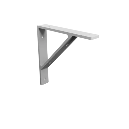 Corner bracket 160×160 mm STL 3D file, thickness 5 mm, hole diameter 5 mm