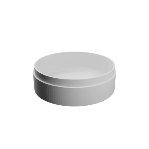 Round box with lid STL file ⌀ 60 mm - Height: 20 mm, Shell: 2 mm