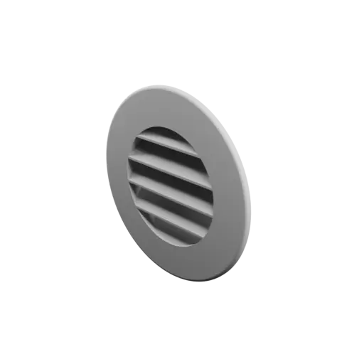fichier STL Grille d'aération ronde ∅ 79.5 mm, angle des ailettes : 45°