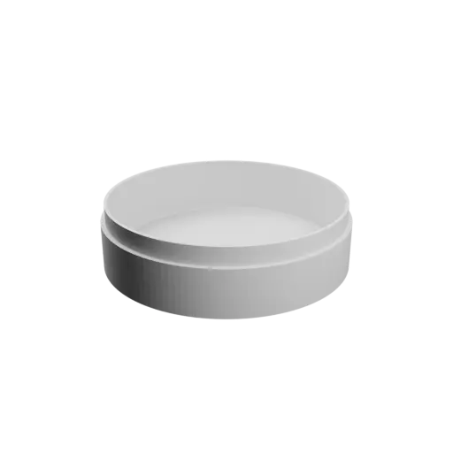 Round box with lid STL 3D file ⌀ 68 mm - Height: 20 mm, Shell: 2 mm