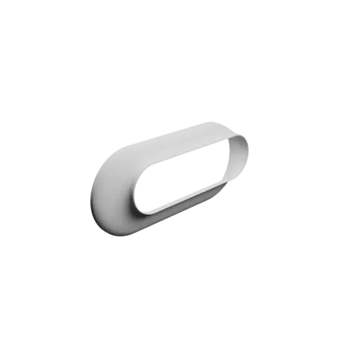 modèle 3D STL Adaptateur de tuyau ovale 220x100mm vers 185x55mm - transition: 24mm