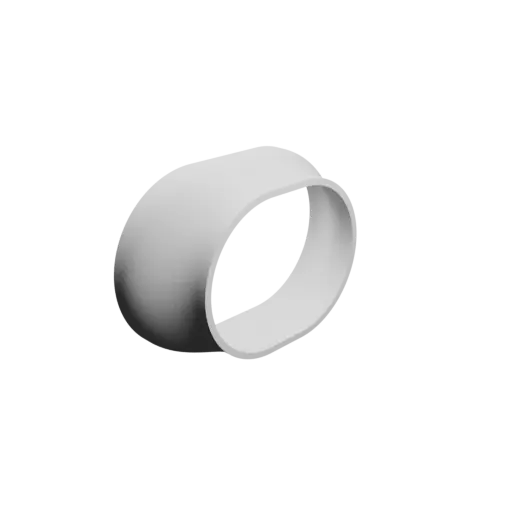 fichier STL Adaptateur de tube ovale 120x80mm vers 90x70mm - transition: 30mm