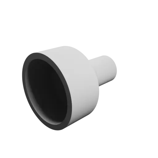 Tubing adapter STL 3D file ⌀ 33–14 mm (Length: 40 mm)