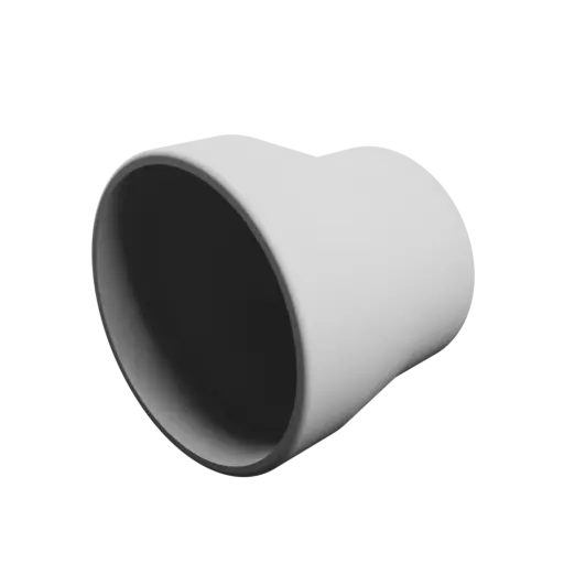 Tube adapter STL 3D file ⌀ 74–58 mm (Length: 60 mm)