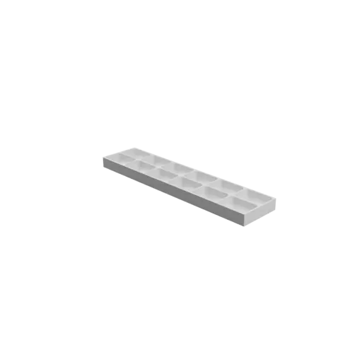 Multi-compartment box STL file: 12 compartments of 75×50×25 mm