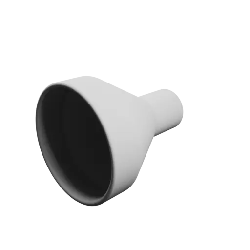 Tube adapter STL 3D file ⌀ 75–30 mm (Length: 90 mm)