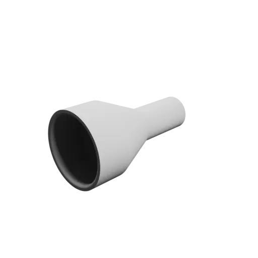 Tube adapter STL file ⌀ 32–15 mm (Length: 60 mm)