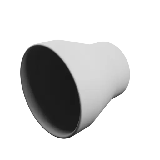 Tube adapter STL 3D file ⌀ 167–122 mm (Length: 160 mm)