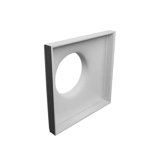 fichier 3D STL Adaptateur de tube rond ⌀120 mm vers rectangulaire 190×190 mm, épaisseur 5 mm