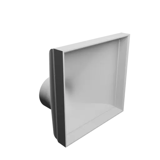 fichier 3D STL Adaptateur de tube rond ⌀34 mm vers rectangulaire 80×80 mm, épaisseur 2 mm + décalage