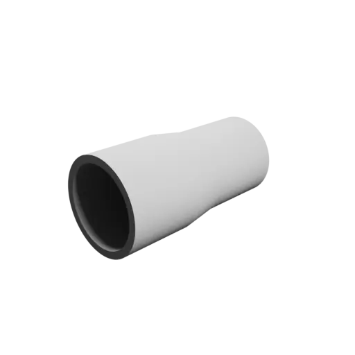 Tube adapter STL 3D file ⌀ 25–22 mm (Length: 50 mm)