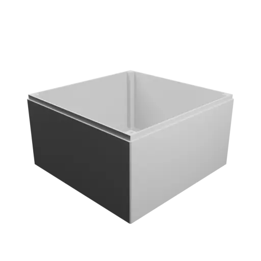 fichier STL Boîtier avec couvercle vissé : 160×160×90 mm (avec aération sur le couvercle et sous le boîtier)