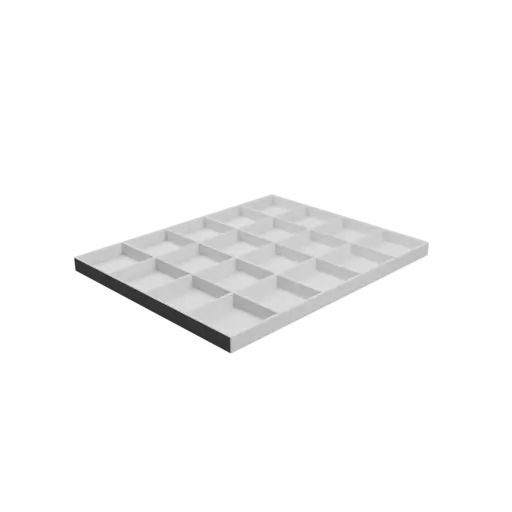 fichier STL Boîte multi-compartiments : 20 compartiments de 50×50×12 mm