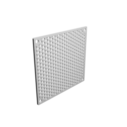 Honeycomb grid STL 3D file, center-to-center: 75x70mm, mesh: 3mm - Ø4mm
