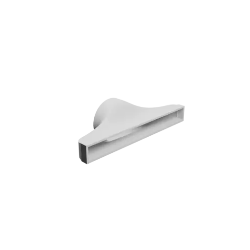 fichier 3D STL Adaptateur de tube rond ⌀50 mm vers rectangulaire 145×15 mm, épaisseur 2 mm