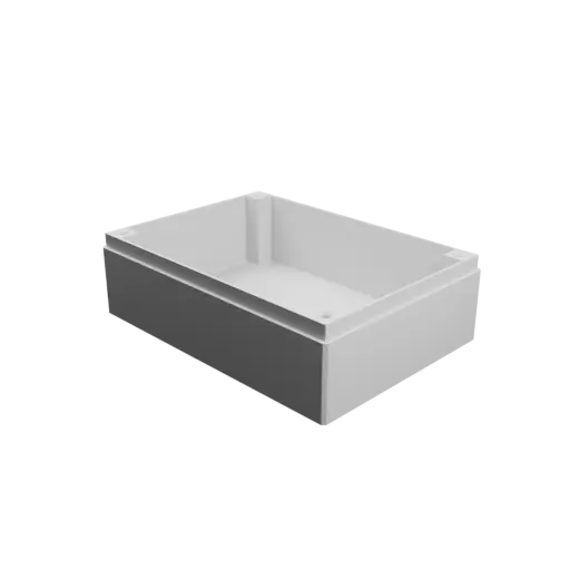 Enclosure with screw-mounted lid STL file: 105×75×35 mm (with ventilation on the lid)