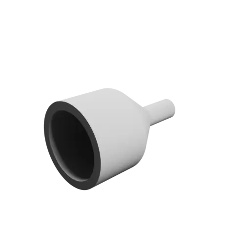 Tubing adapter STL file ⌀ 30–8 mm (Length: 50 mm)