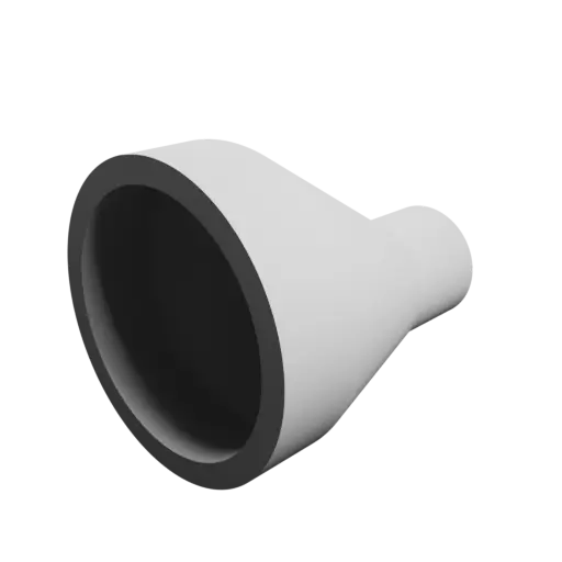 Tubing adapter STL 3D file ⌀ 36–14 mm (Length: 35 mm)