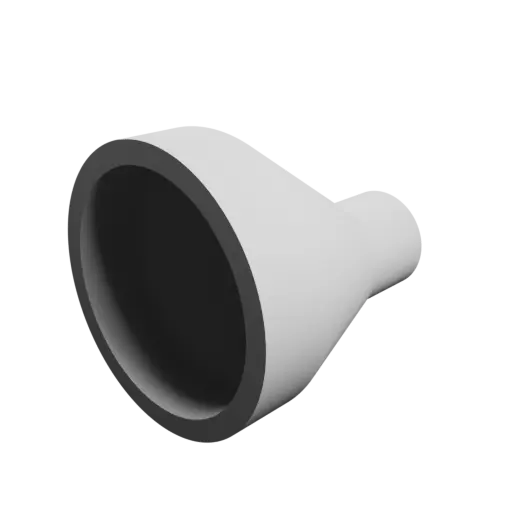 Tubing adapter STL 3D file ⌀ 38–14 mm (Length: 35 mm)