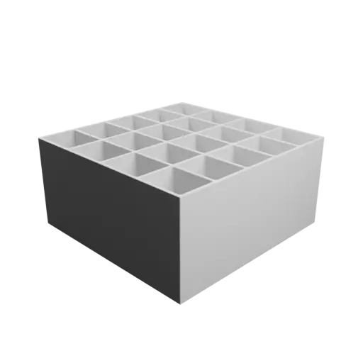 fichier 3D STL Boîte multi-compartiments : 20 compartiments de 50×40×100 mm