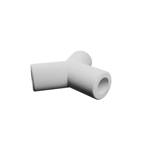 modèle 3D STL Manifold 3 tubes - Diamètre ext. 50 mm, épaisseur 10 mm