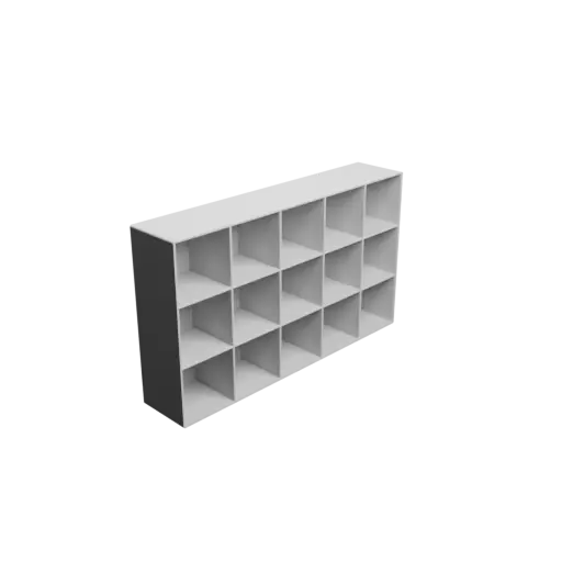 fichier STL Casier de rangement 15 tiroirs 50×50×50 mm, épaisseur: 2 mm