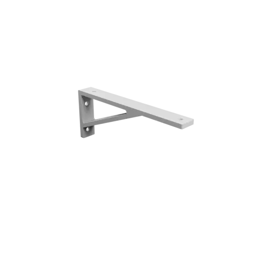 Support bracket 250×100 mm STL 3D file, thickness 8 mm, hole diameter 8 mm
