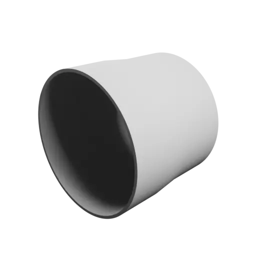 Tubing adapter STL file ⌀ 94–90 mm (Length: 80 mm)