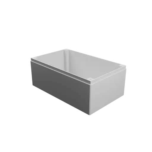 Enclosure with screw-mounted lid STL file: 135×83×55 mm