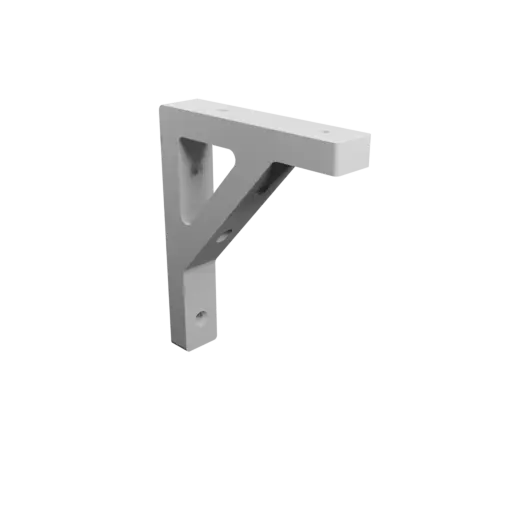 fichier 3D STL Équerre 100×120 mm, Épaisseur 12 mm, Diamètre orifice 5 mm