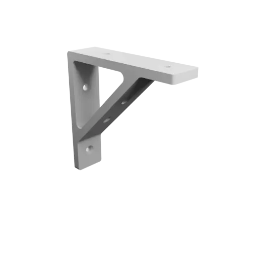 fichier STL Équerre d'étagère 100×100 mm, Épaisseur 6 mm, Diamètre orifice 5 mm