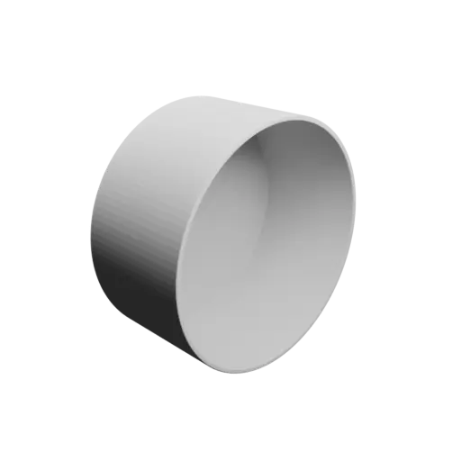 fichier STL bol / pot Øint. base: 200 mm, Øint. haut: 200 mm, hauteur int.: 101 mm, épaisseur: 4 mm
