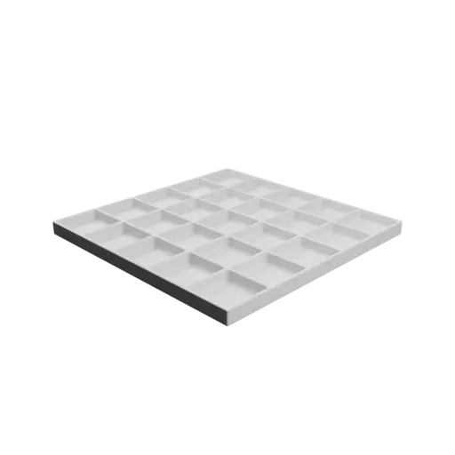 fichier 3D STL Boîte multi-compartiments : 25 compartiments de 32×32×8 mm
