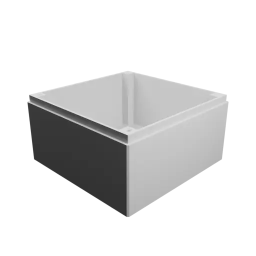 Enclosure with screw-mounted lid STL file: 100×100×60 mm