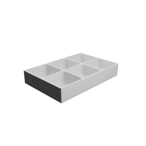 fichier 3D STL Boîte multi-compartiments : 6 compartiments de 40×40×20 mm