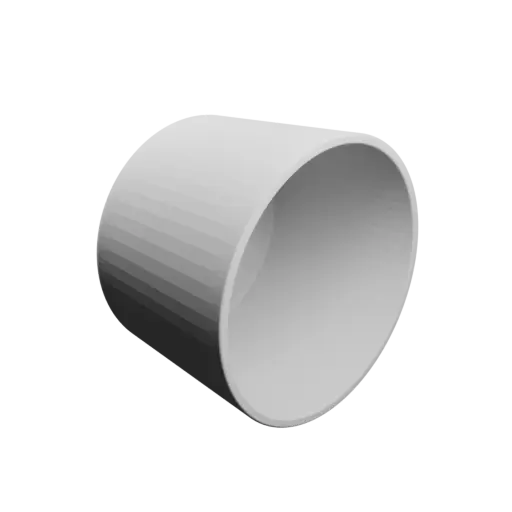 Container STL file, inner: base Ø50 mm, top Ø55 mm, height 40 mm - wall thickness 2 mm